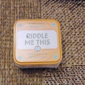 4 /$40 New Riddle Me This Puzzle Tin - Brainteasers